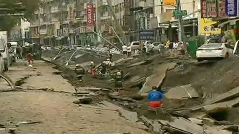Piden revisión ante explosiones de gas que han causado 26 muertos en Taiwán