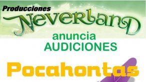 Audiciones para Pocahontas y el Señor Smith el 25 de marzo