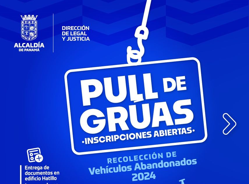 El Municipio de Panamá convoca a empresas de grúas para la recolección de autos abandonados.