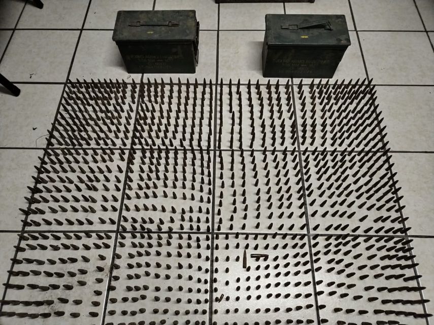 Municiones incautadas en Renacimiento.