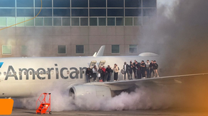 Incendio en avión de American Airlines en Denver&nbsp;