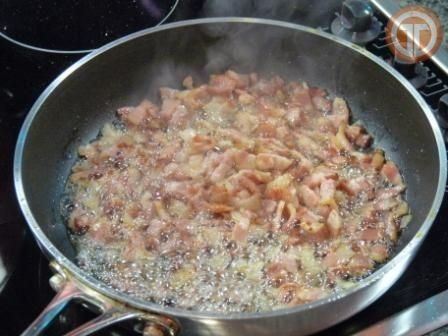 Crema de arvejas con bacon