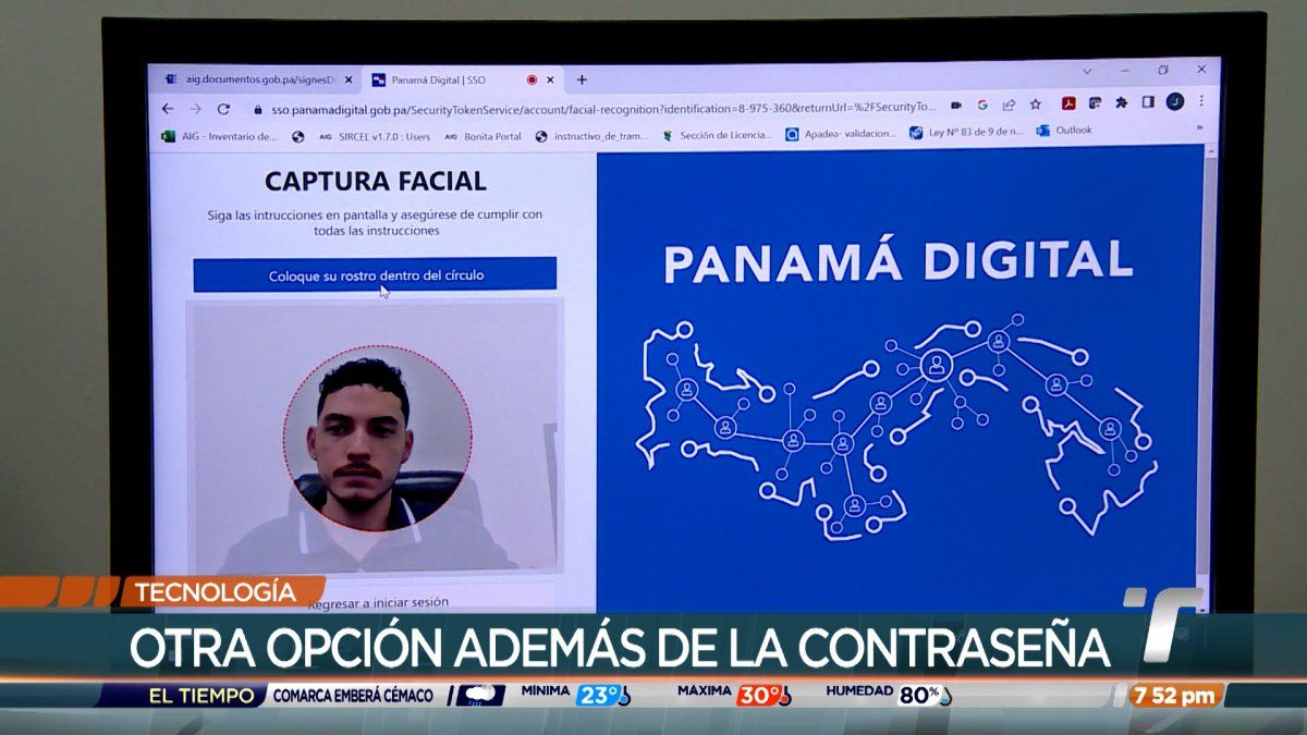 Reconocimiento facial: Otra opción para ingresar al portal Panamá Digital