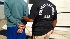 Sujeto aprehendido este miércoles en Alcalde Díaz, por su presunta vinculación al robo en joyería.