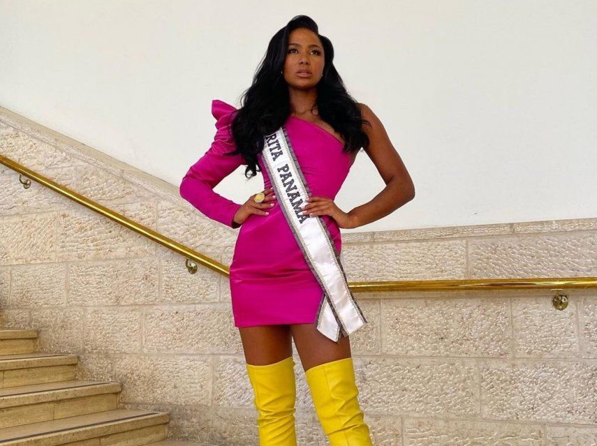 Brenda Smith en su primer día en el Miss Universo 2021