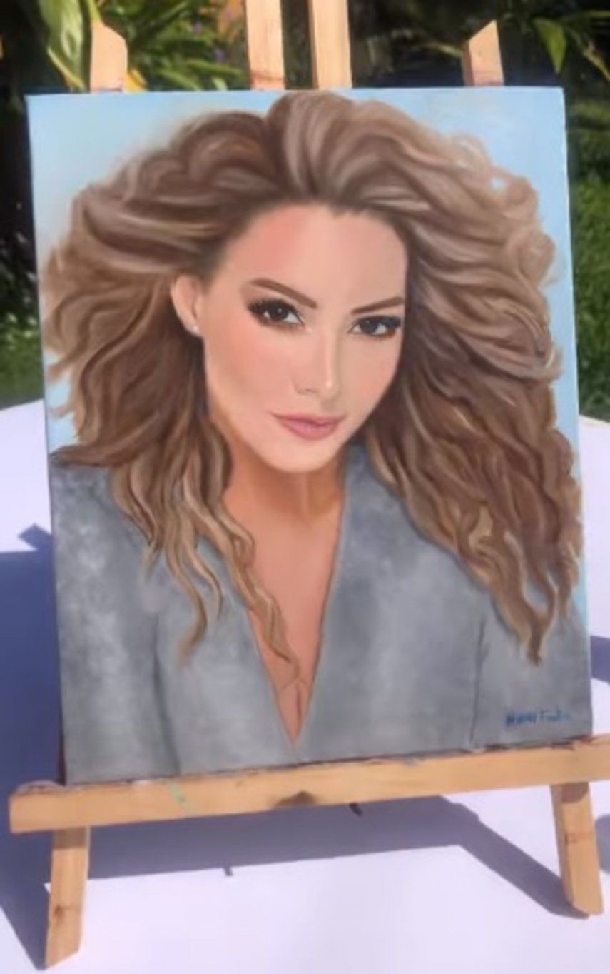 Artista realiza impresionante retrato de Erika Ender