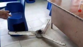 Estudiante herido tras caerle un abanico de techo en la Escuela La Herradura