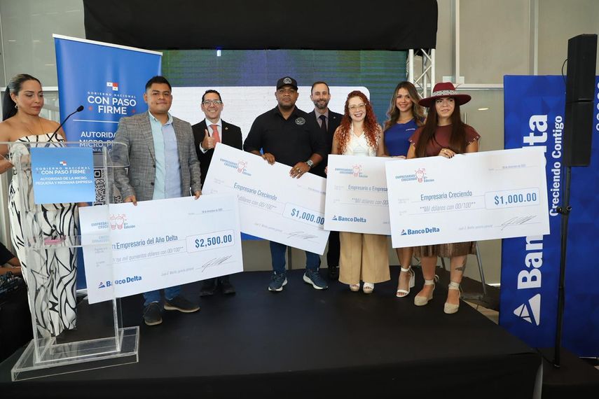 Banco Delta premia a los empresarios que impulsan el crecimiento de Panamá en la premiación del concurso Empresarios Creciendo 2025