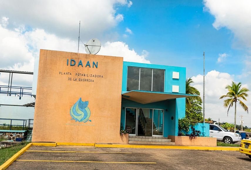 Fachada de la potabilizadora de La Chorrera.