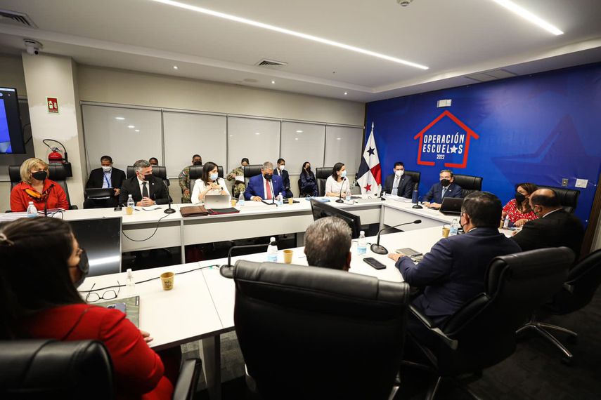Instalación del Centro de Operación Nacional Escuelas 2022.