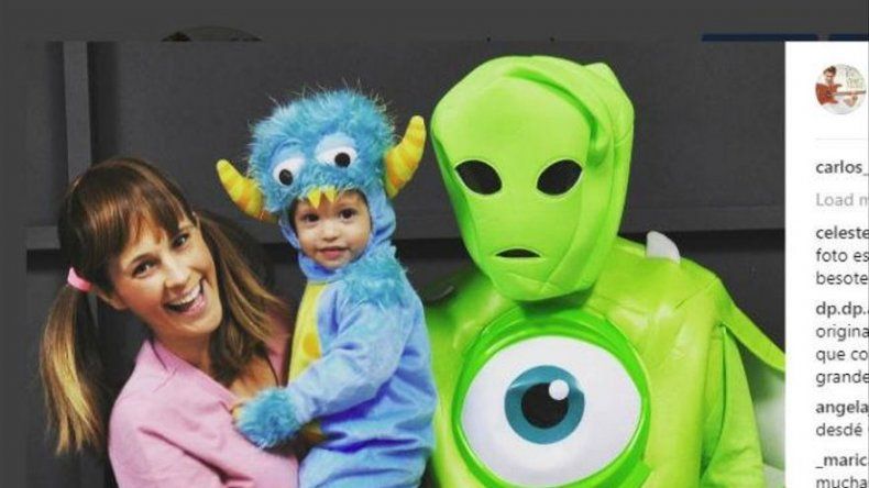 Carlos Baute se reencuentra con su familia para celebrar Halloween