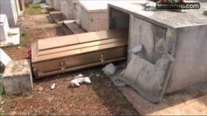 Profanan tumba en cementerio de La Chorrera