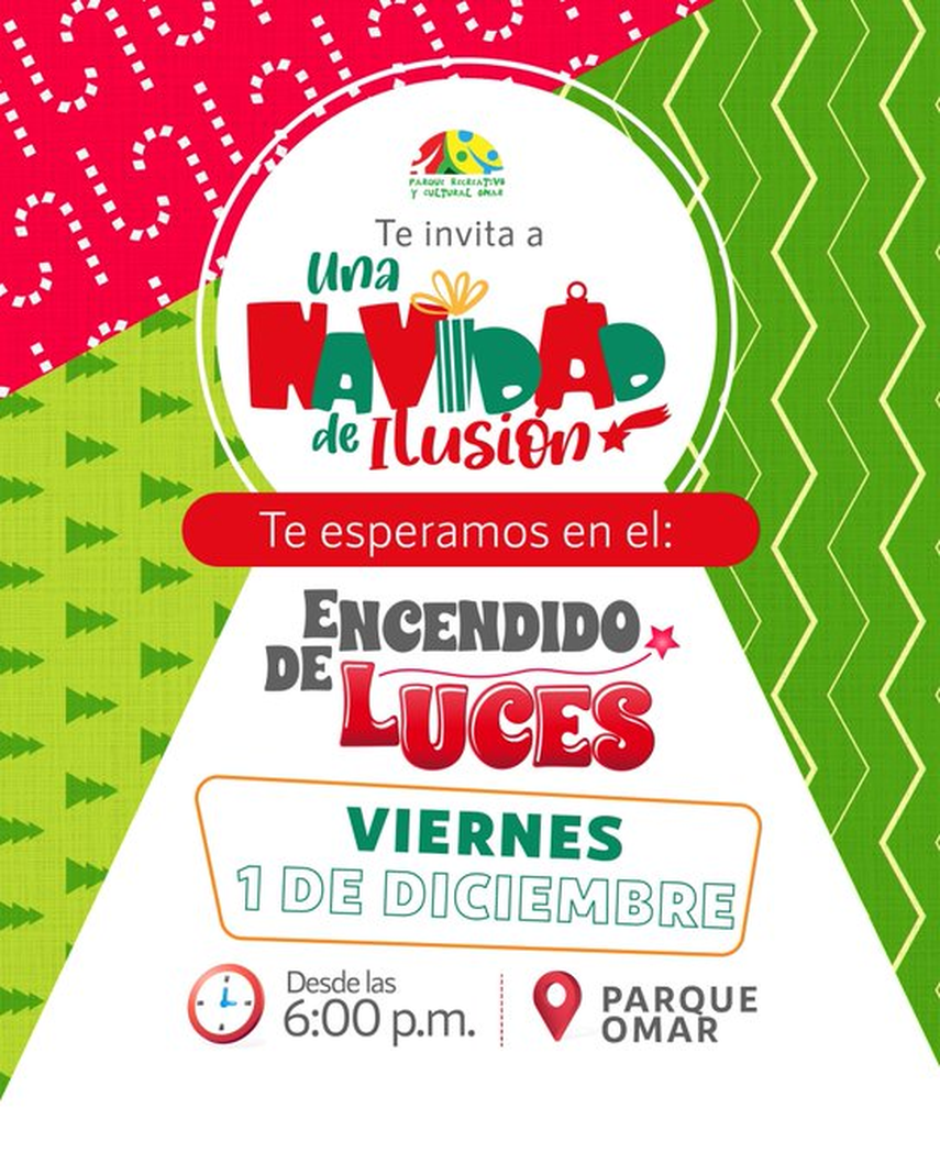 Encendido de arbolito del Parque Omar será esta tarde Encendido de arbolito del Parque Omar será esta tarde