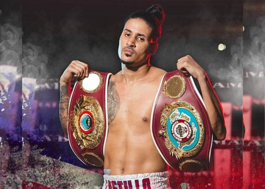 El boxeador dominicano Lenin Castillo.