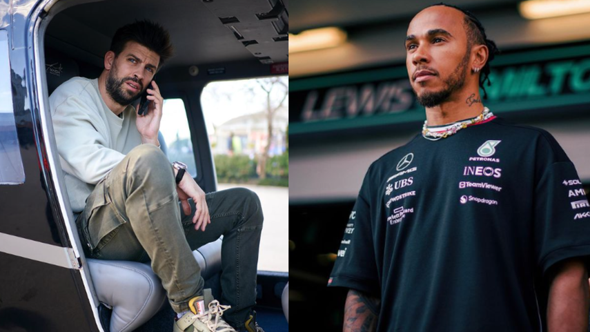 Lewis Hamilton y Piqué: fanatismo