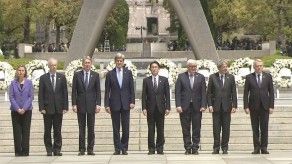 Kerry emocionado en Hiroshima