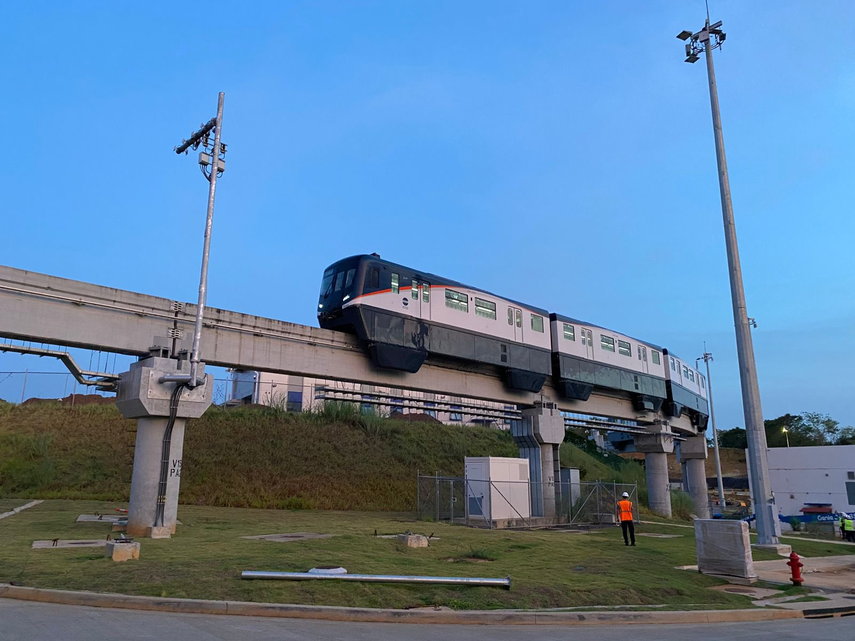 Metro de Panamá realiza primer recorrido de prueba de la Línea 3.&nbsp;