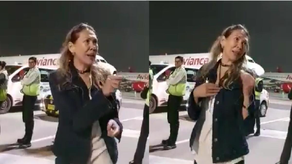 La mujer humilló a los policias&nbsp;