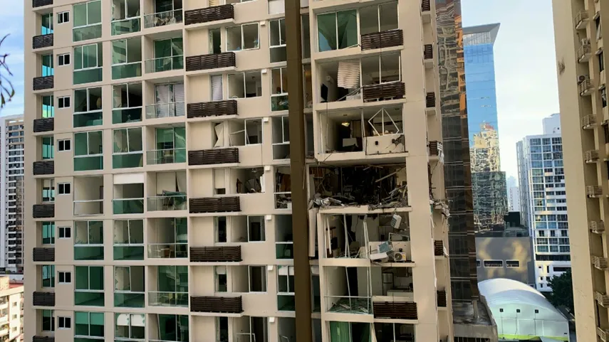 Por explosión de un edificio en Obarrio, se declara zona de desastre el área