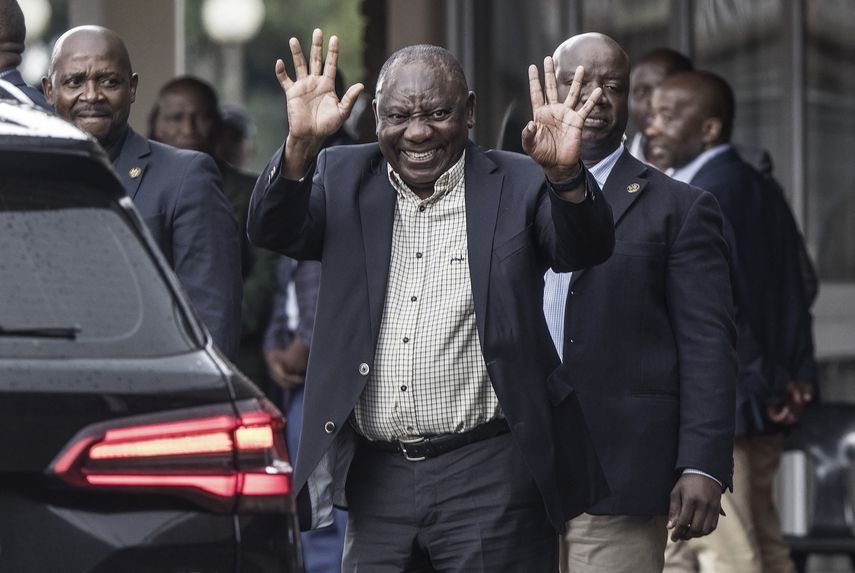 El presidente Cyril Ramaphosa.