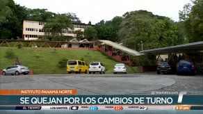 Padres de familia rechazan cambio de turnos en el Instituto Panamá Norte