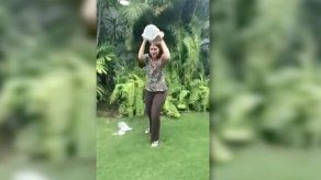 Marta de Martinelli se une al Ice Bucket Challenge y reta a Rubén Blades