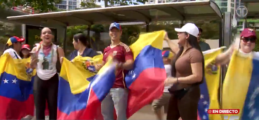 Venezolanos en Panamá celebran captura de Nicolás Maduro