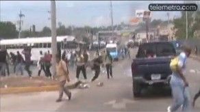 Usuarios del Metro bus en la 24 de diciembre inconformes