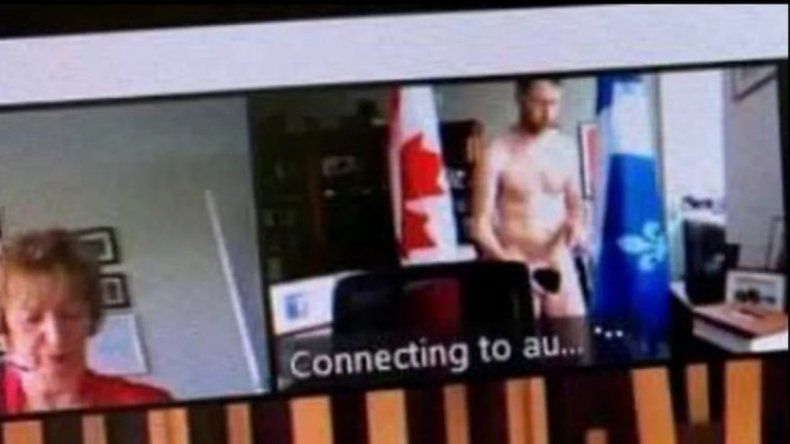 Diputado canadiense apareció desnudo durante una sesión