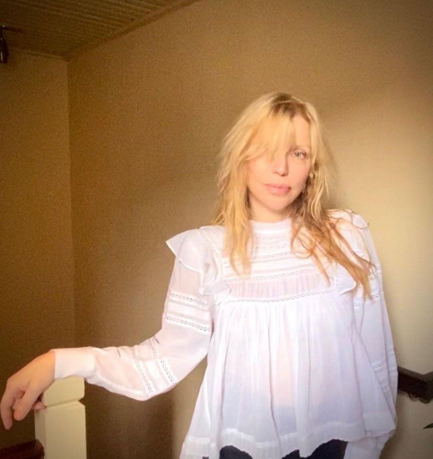 Courtney Love fue esposa del recordado cantante Kurt Cobain.