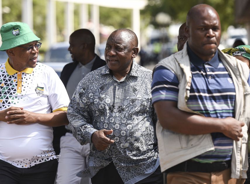 El presidente sudafricano Cyril Ramaphosa.