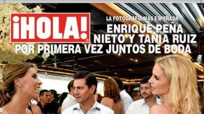 Peña Nieto aparece por primera vez en público en México con su nueva novia