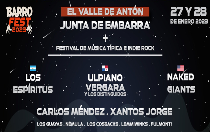 El Barro Fest contará con participaciones de artistas nacionales e internacionales.
