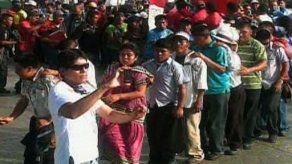 Marcha indígena llegó a la Asamblea Nacional