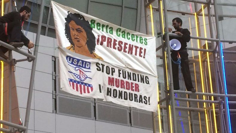 Protestan contra ayuda EEUU a Honduras