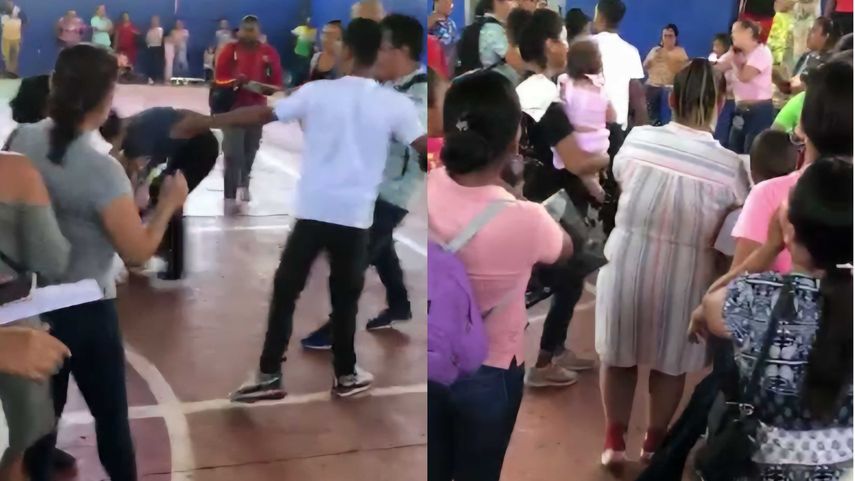 IFARHU: Trifulca entre padres de familia por la ausencia de cheques de becas.