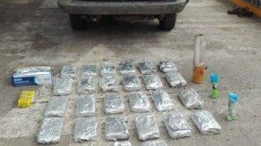 Decomisan 28 paquetes de droga en Darién
