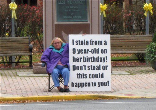 Sólo un idiota y otros castigos curiosos en EEUU