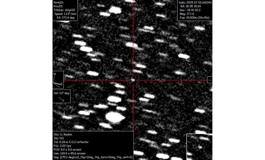 Detectan el tercer objeto interestelar en atravesar el sistema solar.