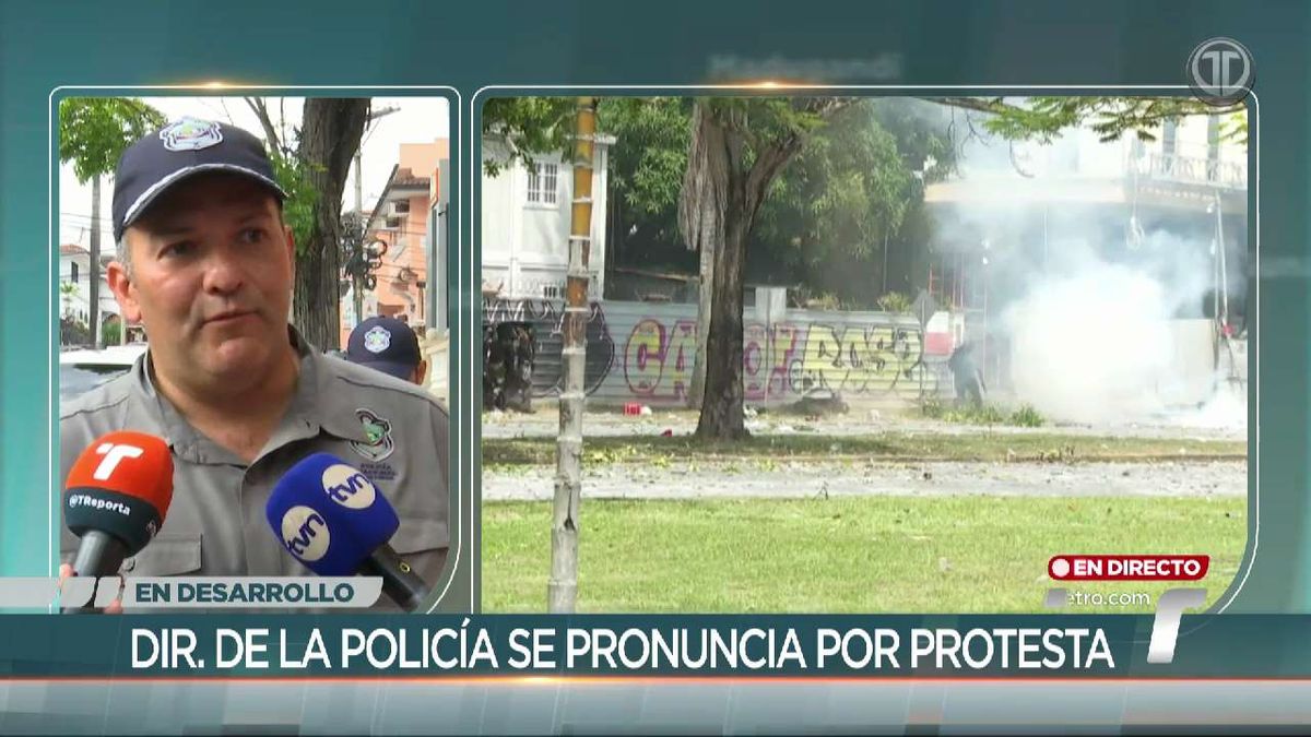 Director de la Policía Nacional rinde informe tras la protesta en la Ave. Balboa