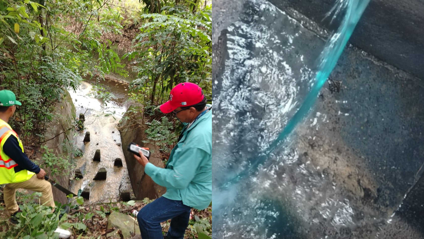 MiAmbiente detecta pluvial contaminado con aguas residuales en Brisas del Golf.