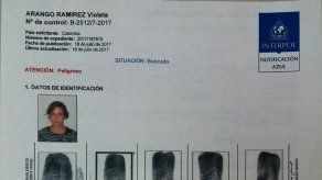 Interpol emite circular azul para localizar a mujer por atentando en Bogotá