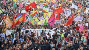 Unos 20.000 manifestantes en marcha pacífica contra el G20 en Hamburgo