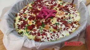 Receta de pastel de papa con jamón ahumado y chorizos Kiener