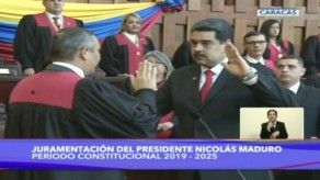 Maduro juró para nuevo mandato como presidente de Venezuela