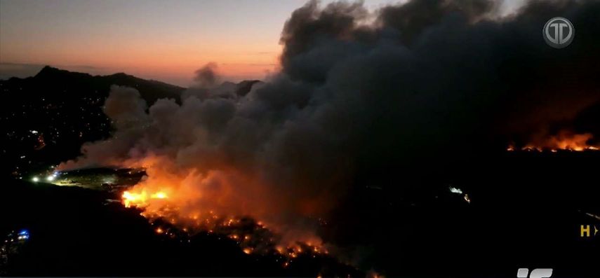 Incendio en Cerro Patacón.&nbsp;