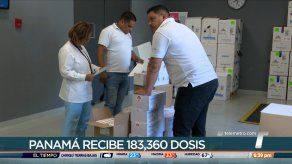 Llegó a Panamá lote con más de 183 mil dosis de vacuna reforzada contra el COVID-19