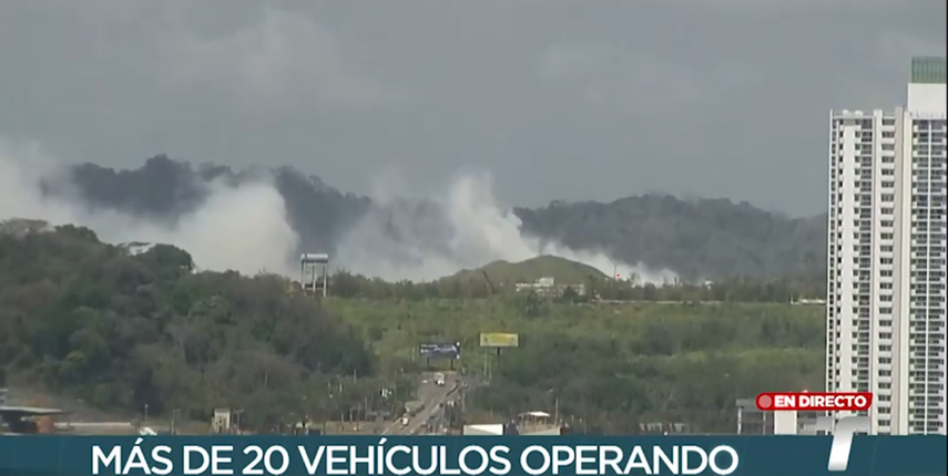 Incendio en Cerro Patacón: Mantienen vigilancia ante afectaciones por el humo tóxico