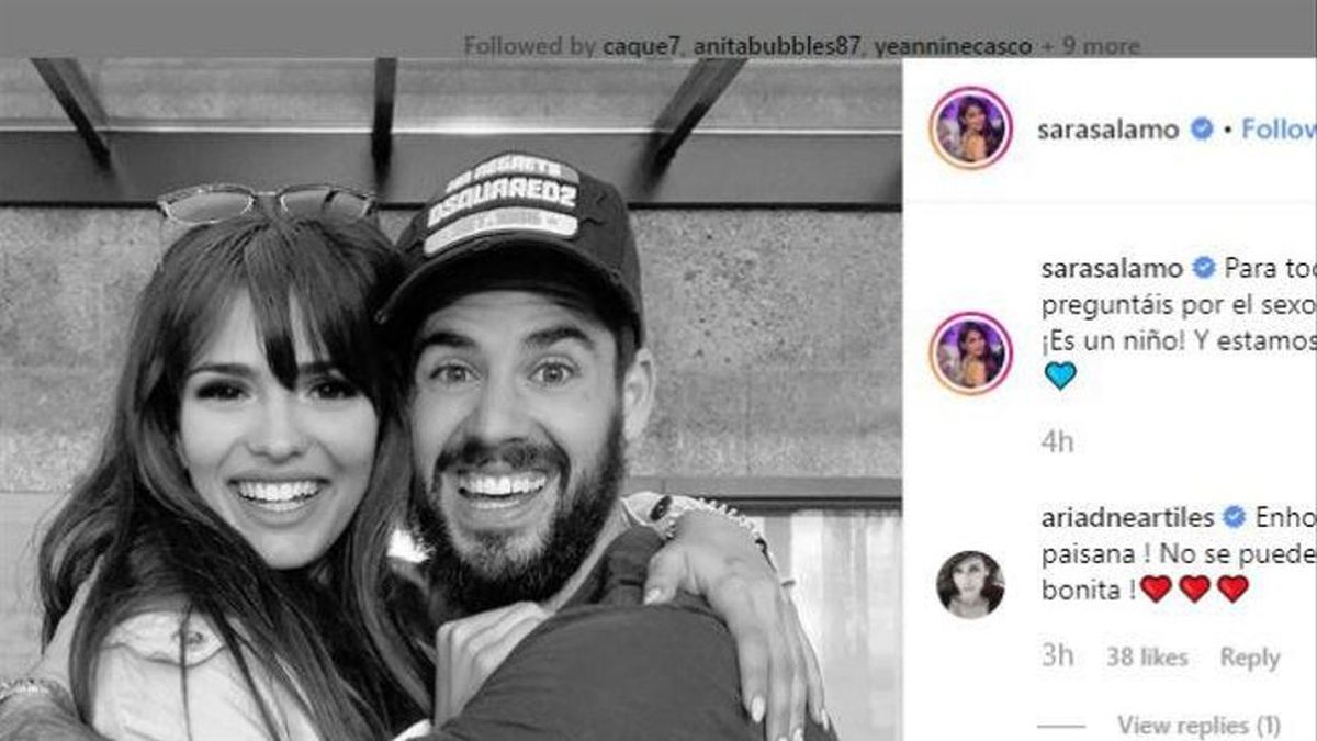 Sara Sálamo está deseando tener a su bebé entre brazos