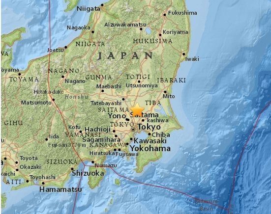 Fuerte sismo sacude el este de Japón, sin peligro de tsunami
